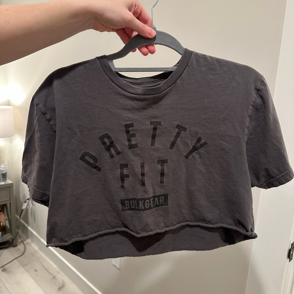 Women's Gray Muscle Tee